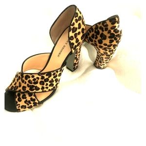 Leopard print heels